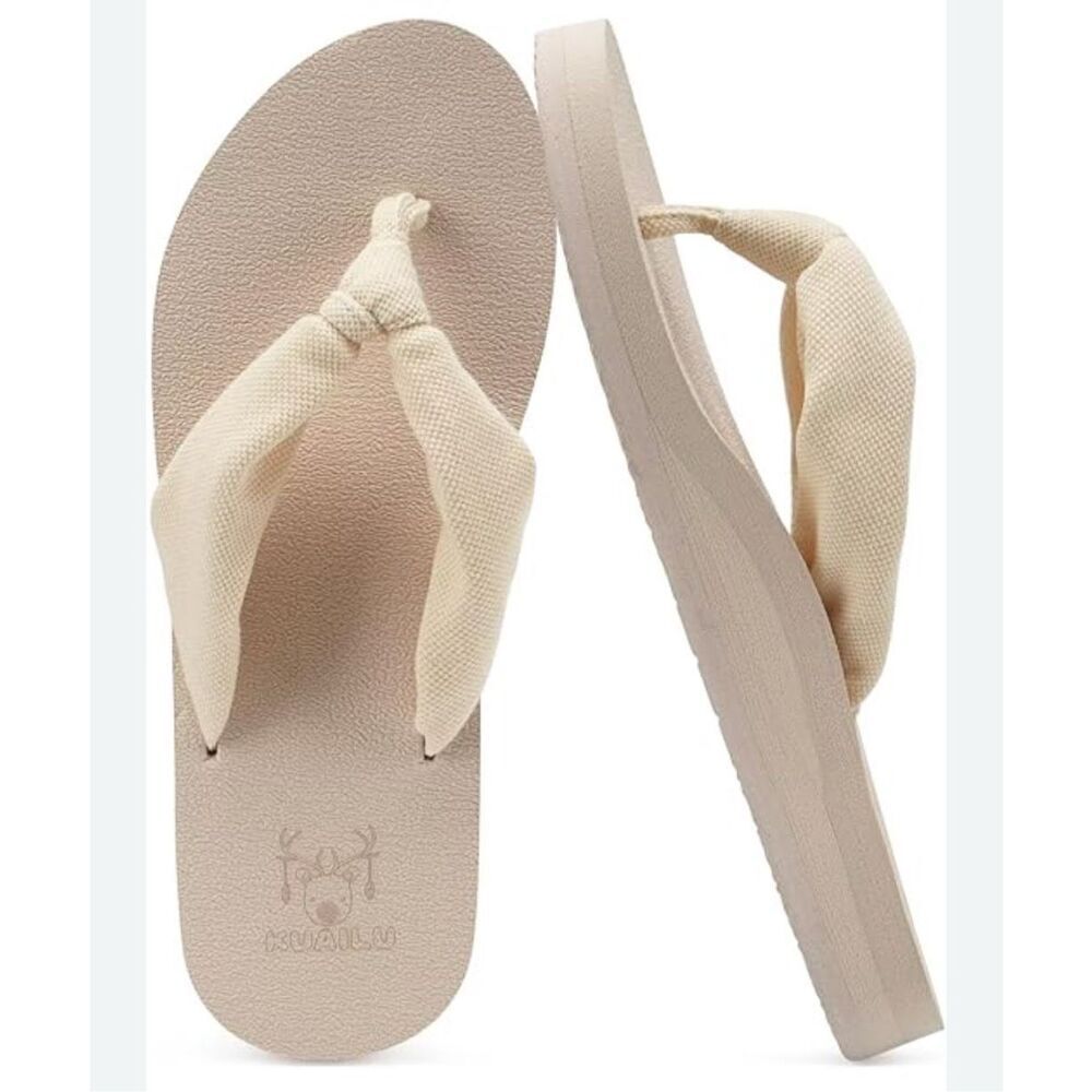 KiaiLu Bow Strap Flip Flops